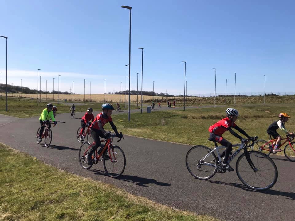 ERC youths at Fife Cycle Park